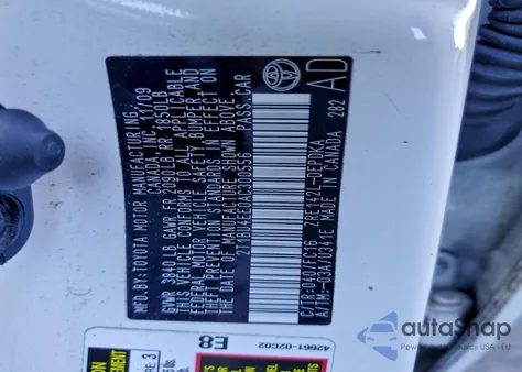 2010 Toyota Corolla Base z USA, uszkodzony, nr VIN 2T1BU4EE0AC300556